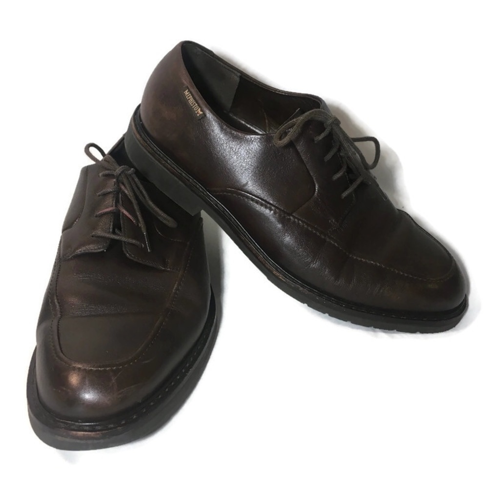 Mephisto Brown Oxford Shoes Men's Size 8 US Goodyear Welt Air Flex Leather